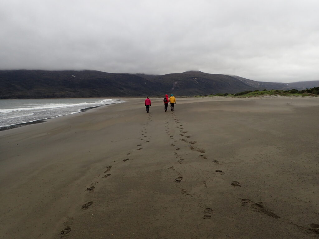 walking the beach in Puerto Espanol
